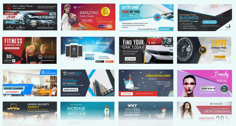 Web Banner Package - Banner Design + Advertising + Backlink Building