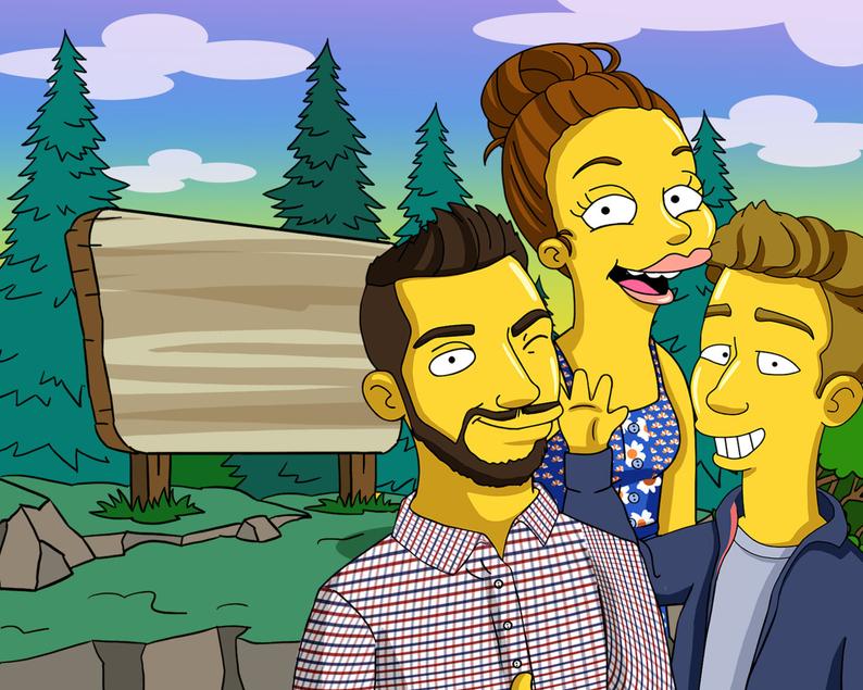 Simpsons Custom character, Simpsons Portrait, Carto...