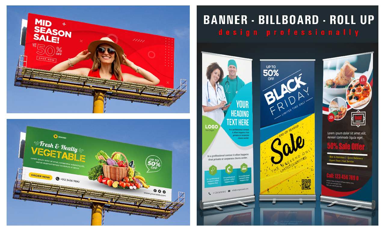 Design Any Banner, Billboard Or Roll-Up within 24 ho...