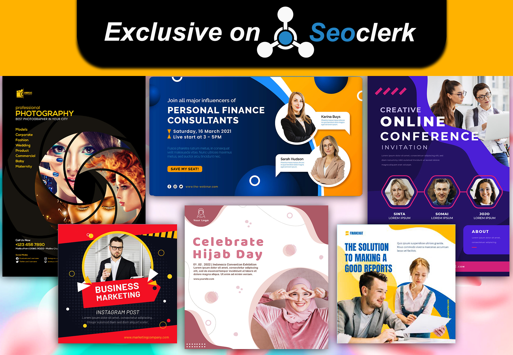 I will design professional flyer/poster/brochure or s...