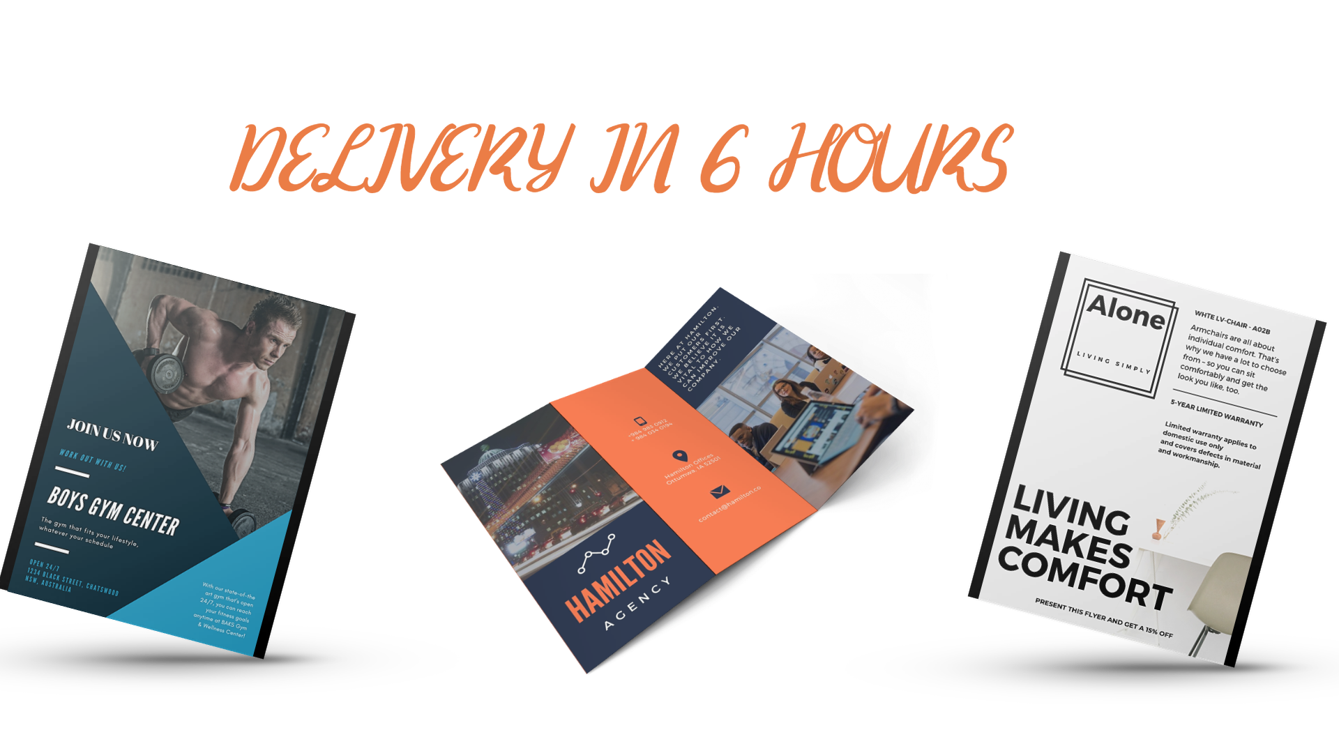 Professional flyer, poster, brochure, in 6 hours