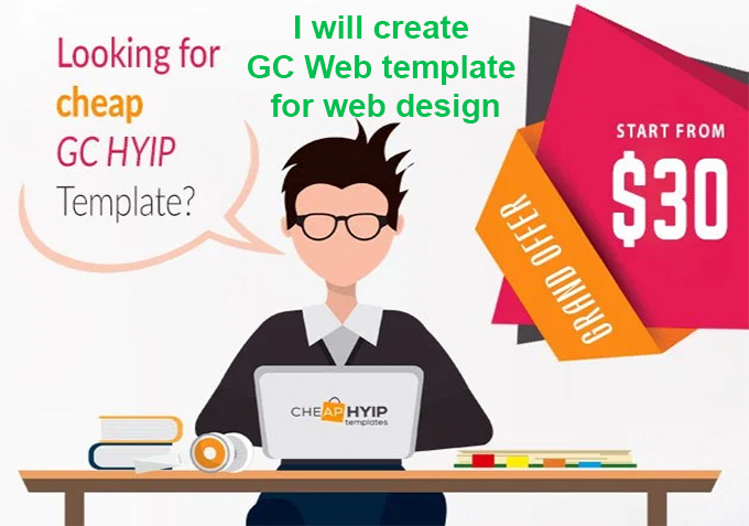 goldcoders web template for web design