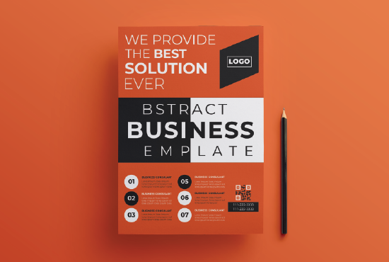 I will design professional posters flyers banner broc...