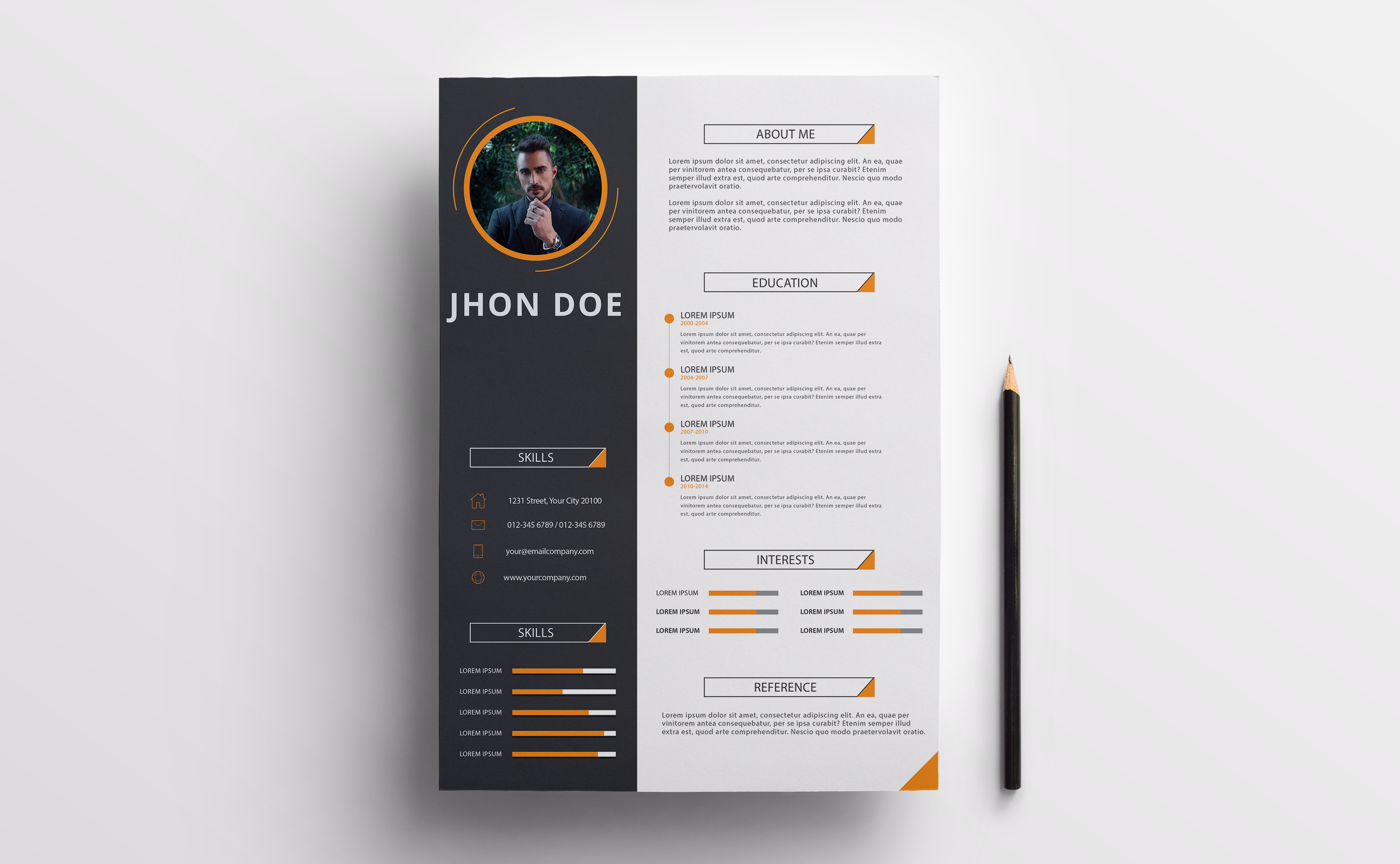 I will perform a professional resume and CV design or...