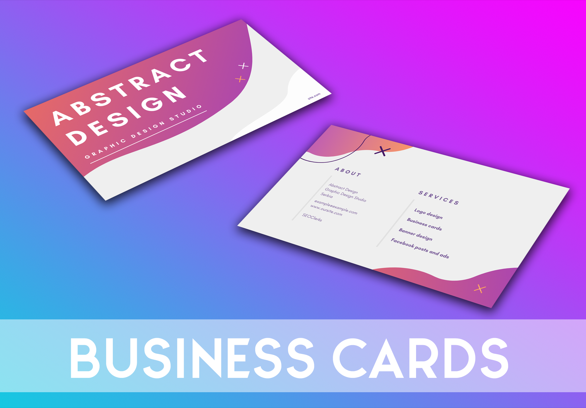 I will make beautiful and modern business cards that ...