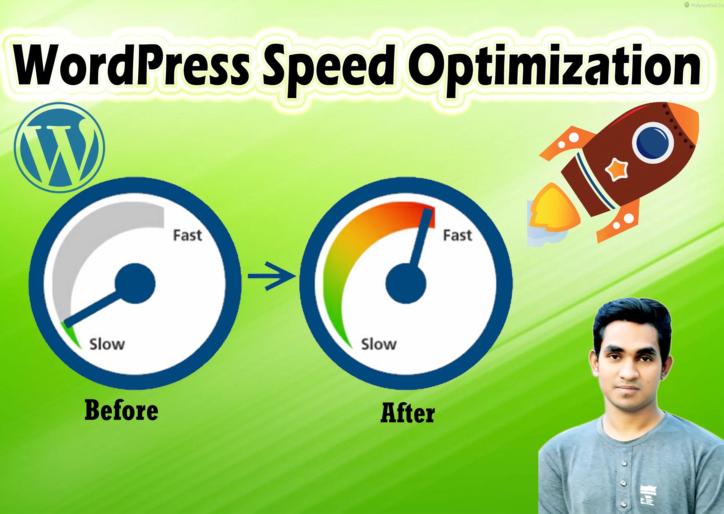 I will do wordpress speed optimization with gtmetrix ...