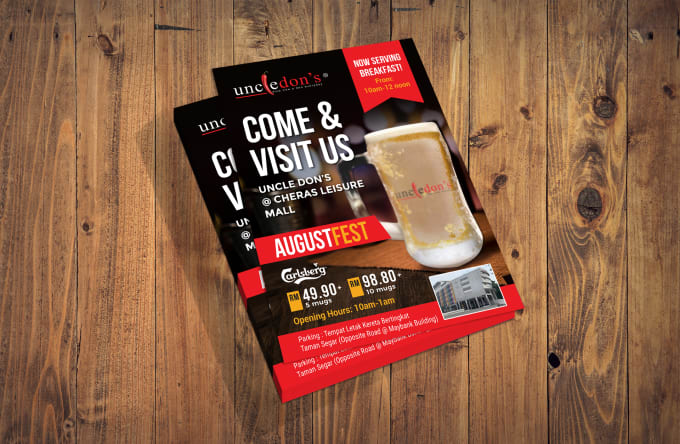 I can design modern flyer and poster