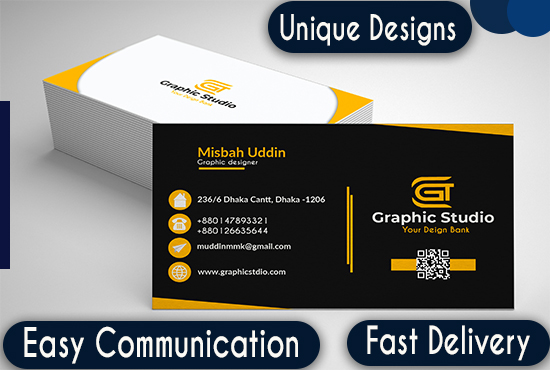 I will design minimal, elegant, unique business car...