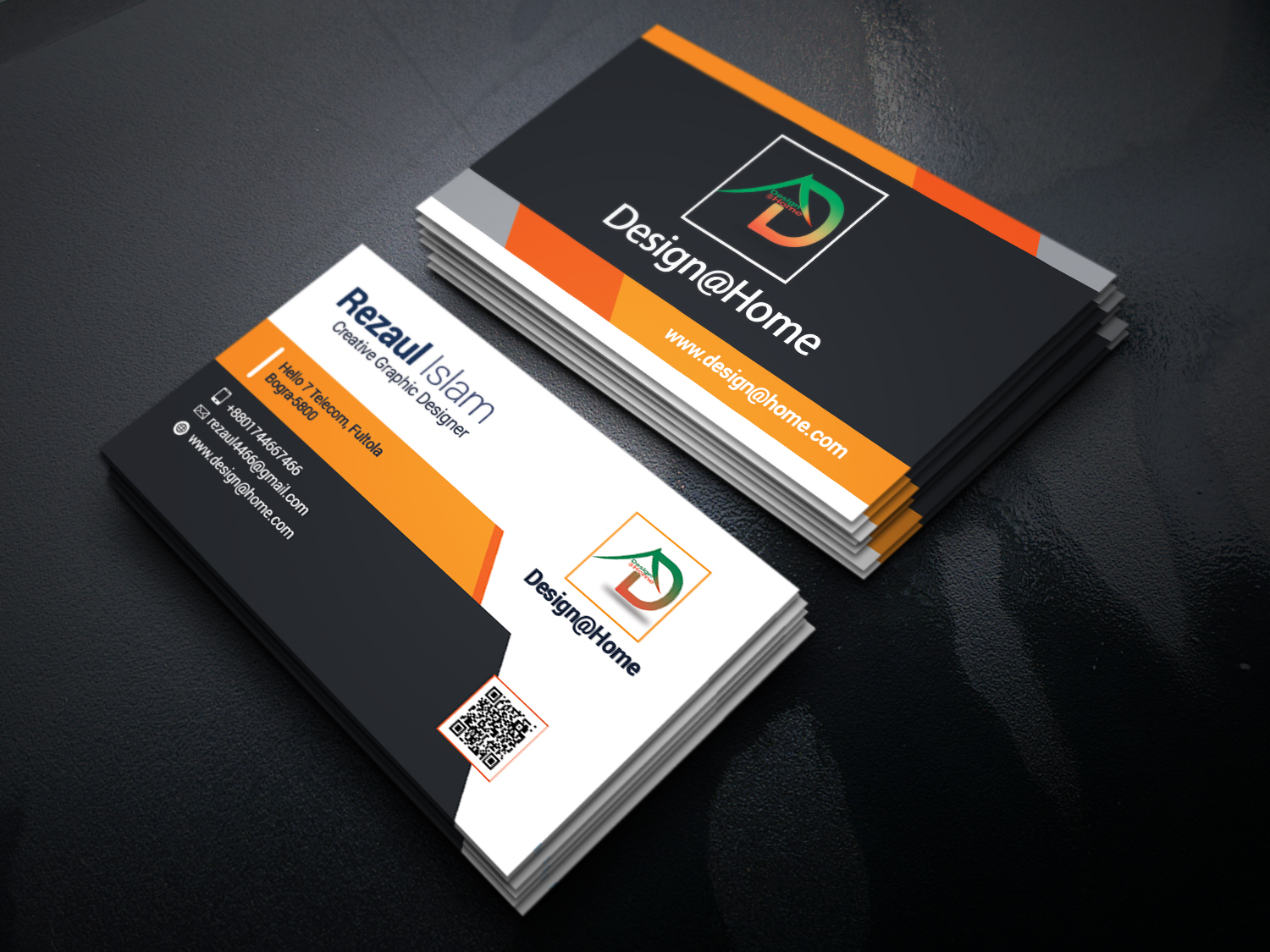 creative business Card Design with unlimited revsion