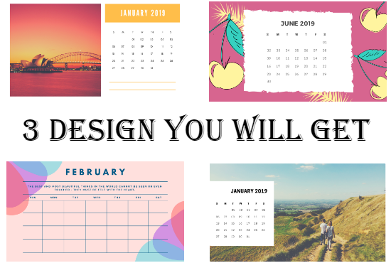 I'll create Calendar And Cards Design