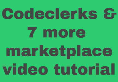 Pixelclerks & 7 more affiliate marketplace video tutorials