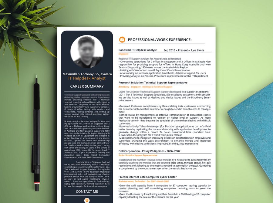 Design Professional Modern Cv Resume