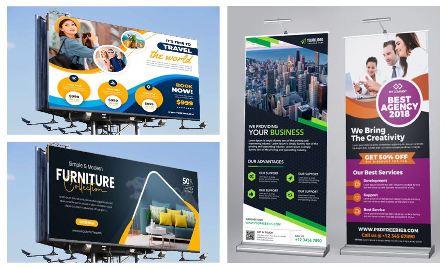 Design Any Banner, Billboard Or Roll-Up within 24 hours