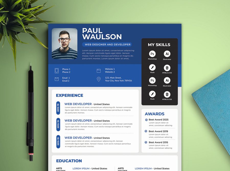 Design Professional Modern Cv Resume