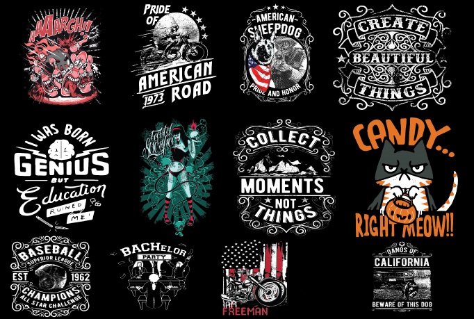 Send You 18999+ Print Ready Tshirt Designs