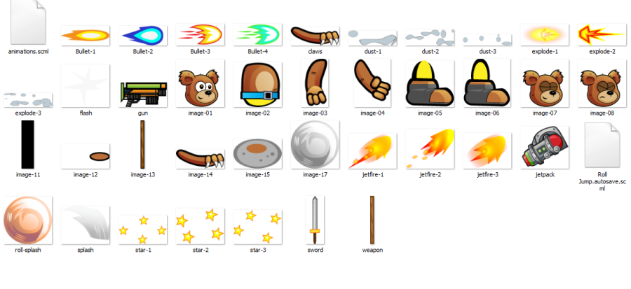 Bear 2D Game Characte Sprites for games
