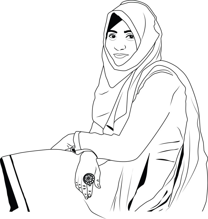 I will draw flat line vector avatar of you within 24h