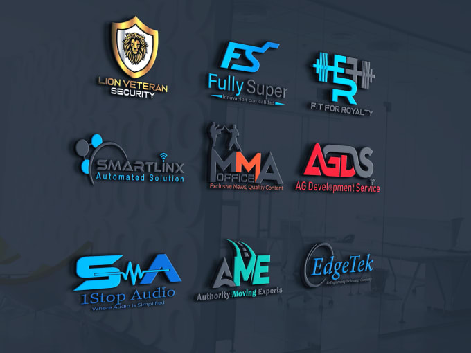 I will design a unique custom business logo with editable files 