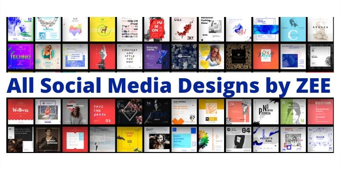 create custom and profesional social media posts designs
