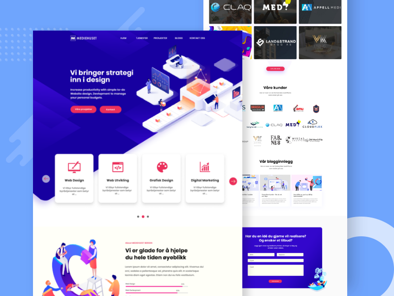  Create Incredible Modern Web PSD/XD Design And Landing Page UI UX