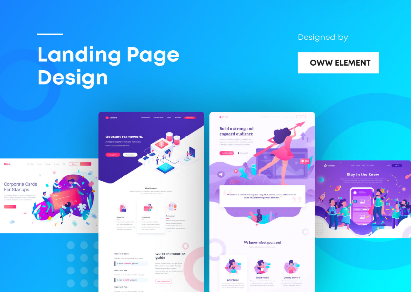  Create Incredible Modern Web PSD/XD Design And Landing Page UI UX