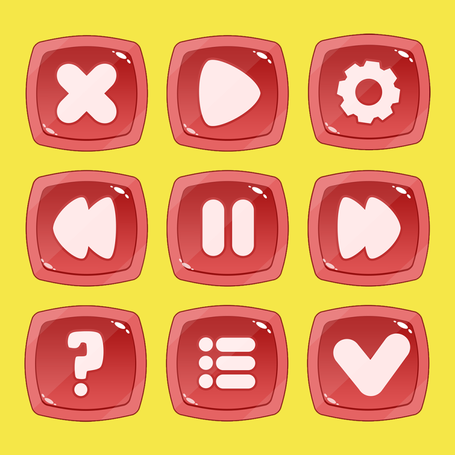 design gaming assets , pin buttons scenario and background design gaming assets , pin buttons scena
