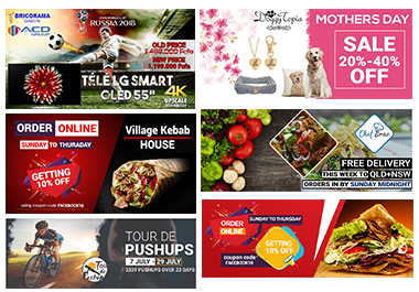 I will design professional website banner, facebook cover and advertising 