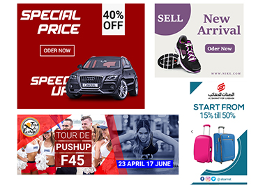 I will design professional website banner, facebook cover and advertising 