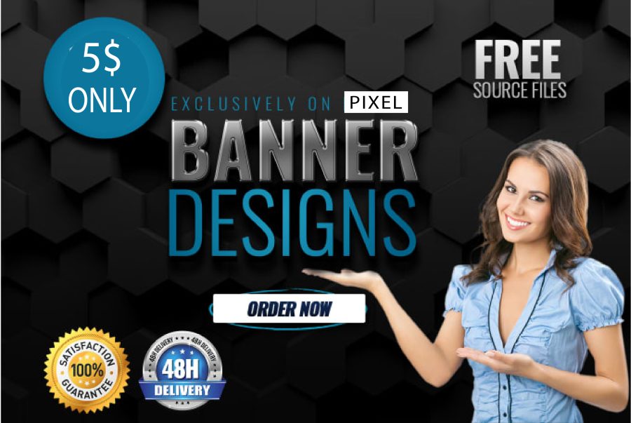 design awesome social media cover or website banner