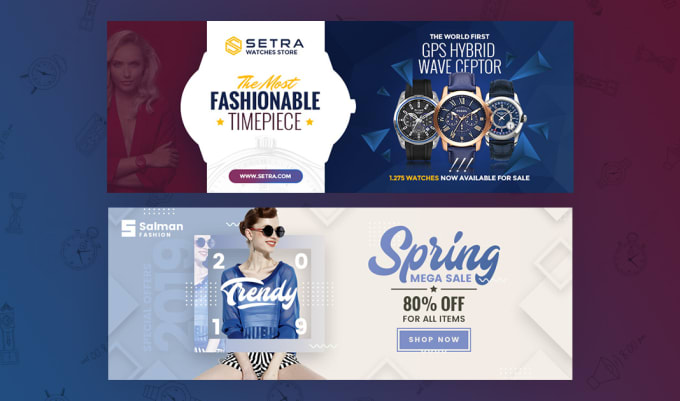 design awesome social media cover or website banner