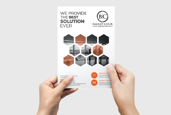I will design professional posters flyers banner brochure leaflet