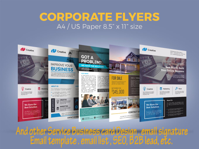 I will design business, corporate flyer,poster or postcard in 24 hours