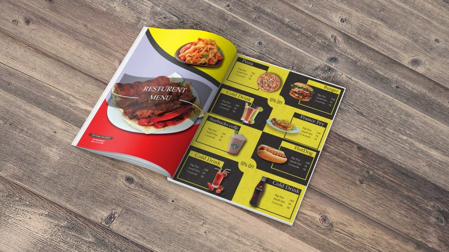 Amazing resturent menu and catalogue design