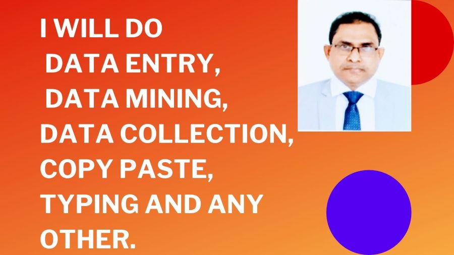 I will do Professional Data entry, Data collection, Data scraping, Accounting & Bookkeeping works.