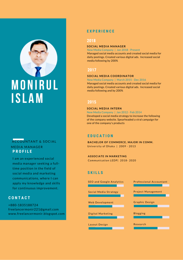 I will create and design a professional CV, Resume for you