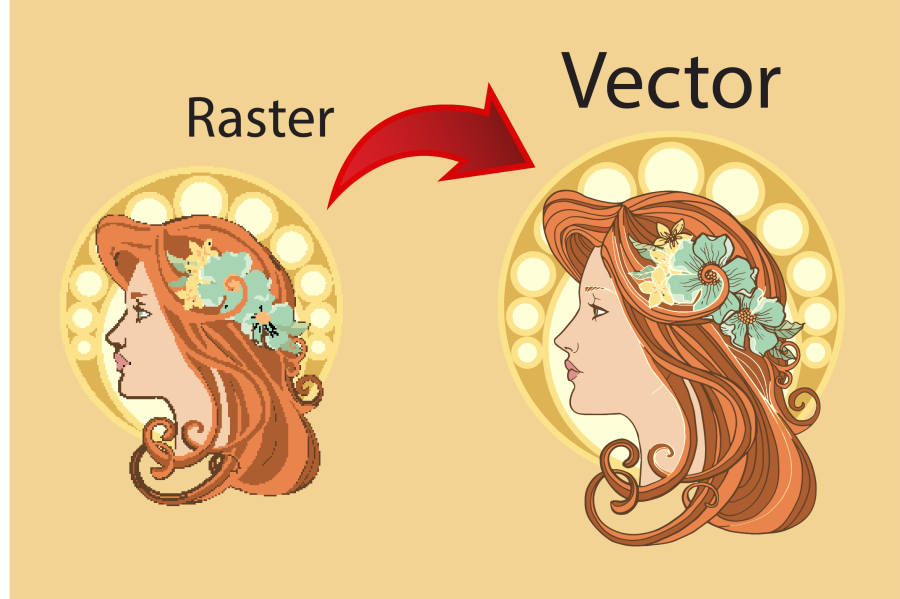 I will redraw or trace your low quality graphic