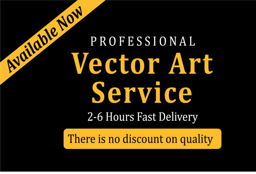 redrawing, redesign, editable vector illustration from your low quality file