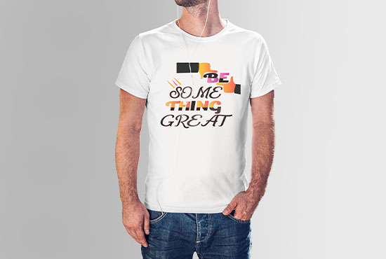 I will do custom typography T-shirt design 