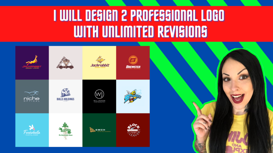 I will design 2 professional logo with unlimited revisions