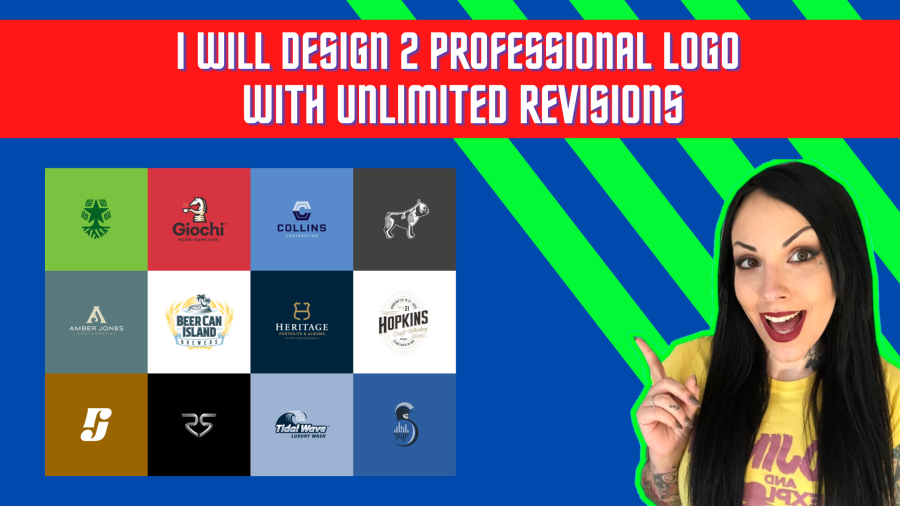 I will design 2 professional logo with unlimited revisions