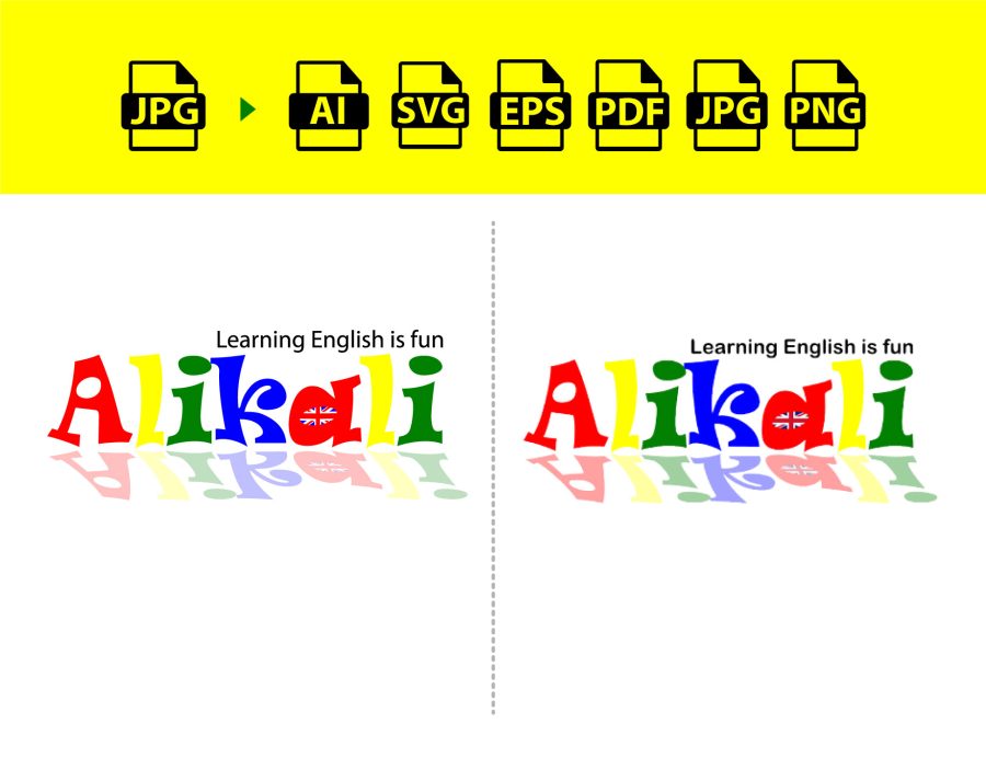I can recreate, redraw logo or image to vector format