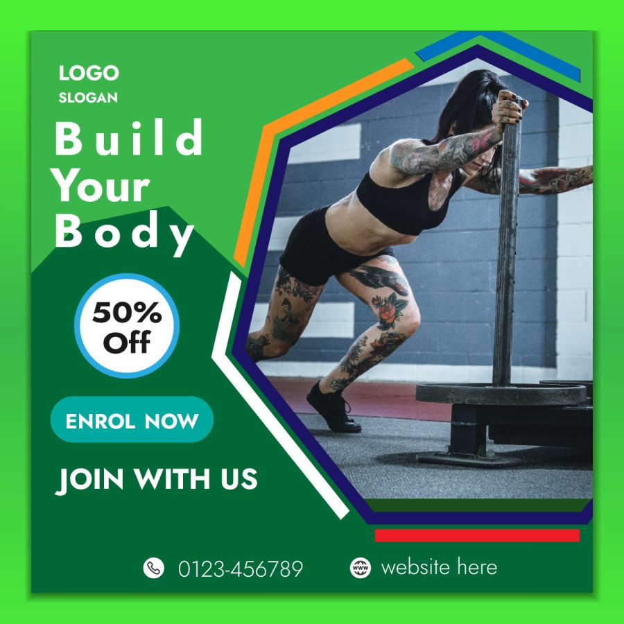 Social media banner add template design.
