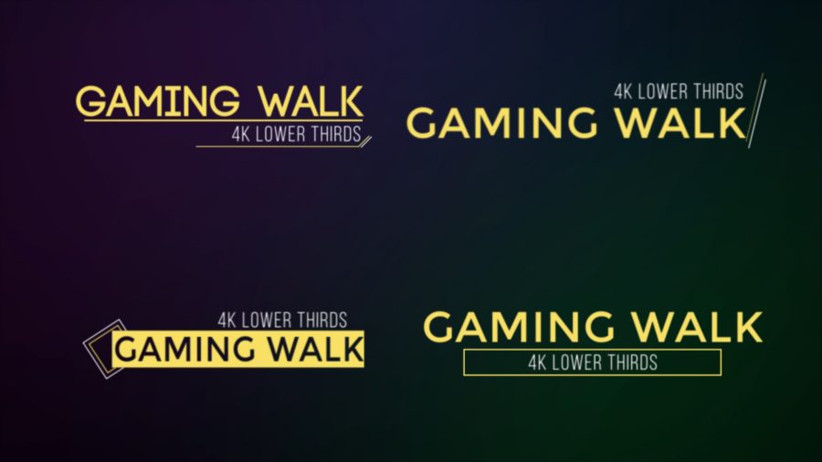 CREATE 3 PROFESSIONAL LOOKING 4K LOWER THIRDS or TITLES