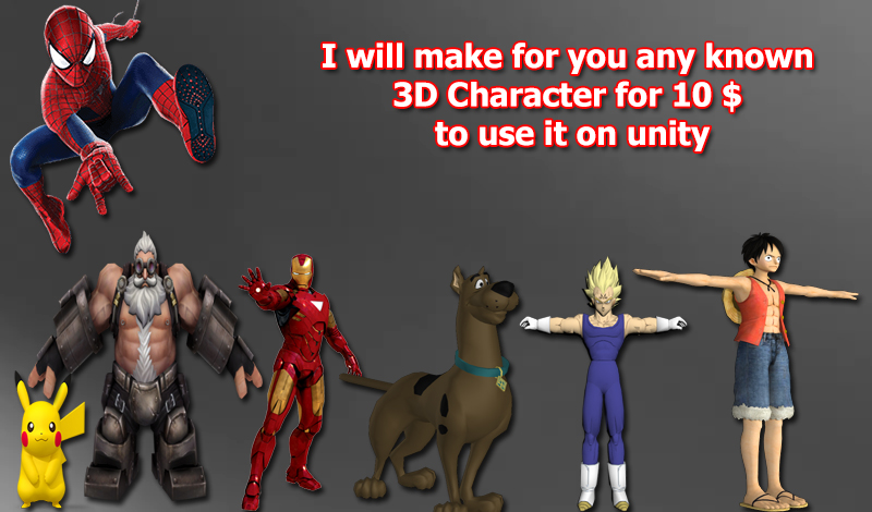 i model for you any known character for $5