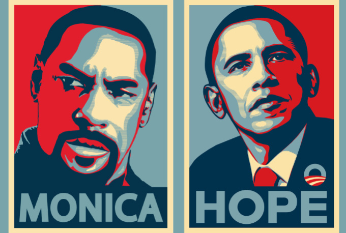  create your portrait in Obama Hope Poster Style