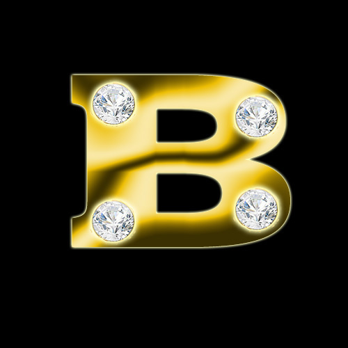  AMAZINGLY DESIGNS 24 CARAT DIAMOND GOLD TEXTURIZED ALPHABETS [MULTI-USE]