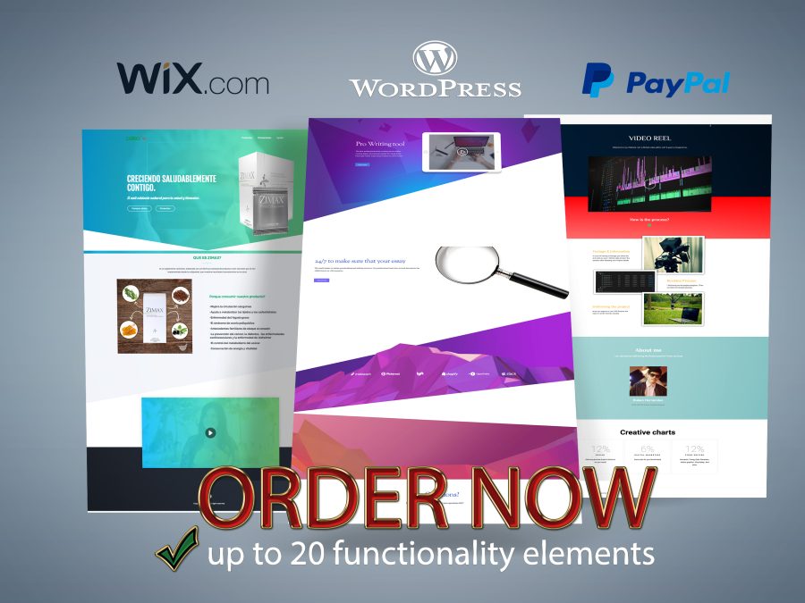  Responsive landing page in wordpress