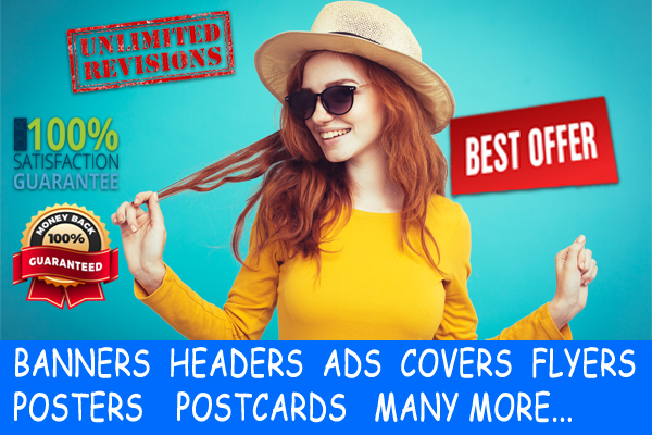 create 4 professional banner header ads cover flyer etc