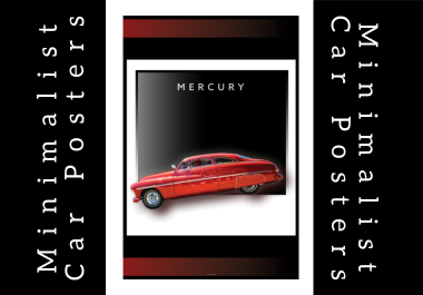 Design eye catching minimalist car poster