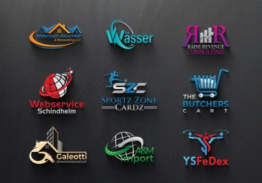 I will design a unique custom business logo with editable files